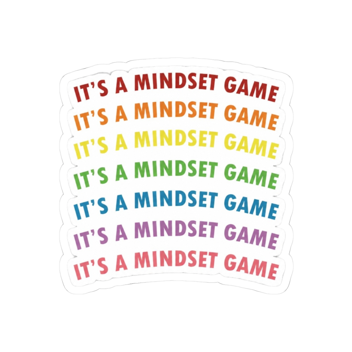 It's a Mindset Game Motivational Sticker - Official stickers merchandise