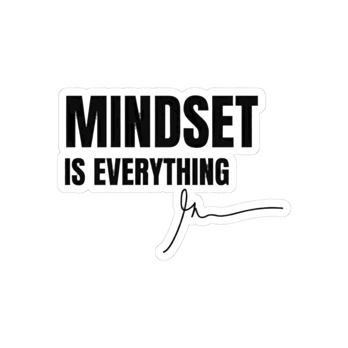 Mindset Is Everything Gary Vee Bold Quote Sticker - Official stickers merchandise