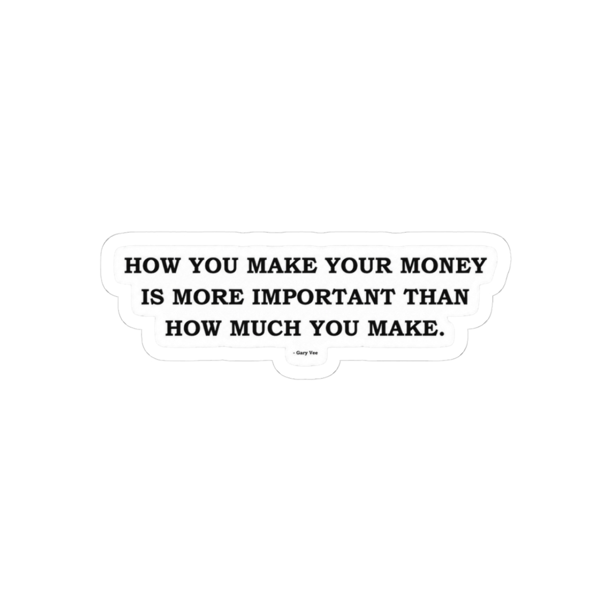 Gary Vee Hustle Quote Motivational Sticker - Official stickers merchandise