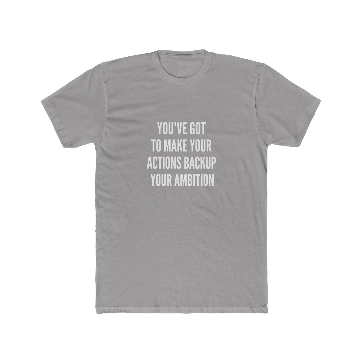 Actions Back Up Ambition Motivational T Shirt - Hustle Gift - Official t-shirts merchandise