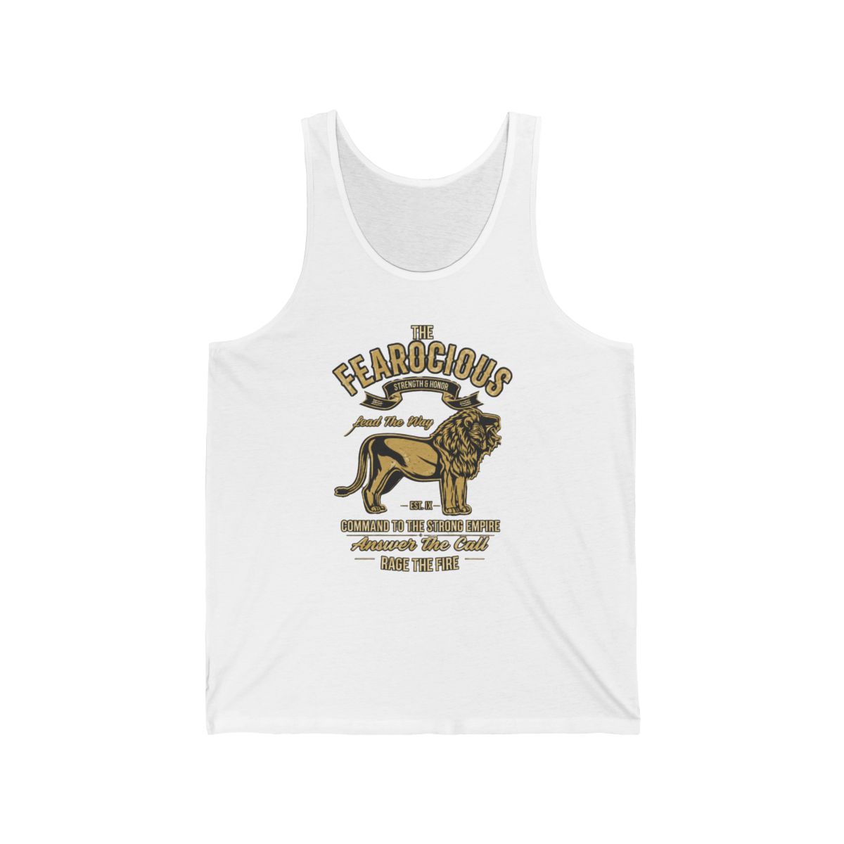 Motivational Roaring Lion Tank Top - Gym Beast Gift - Official tank-tops merchandise